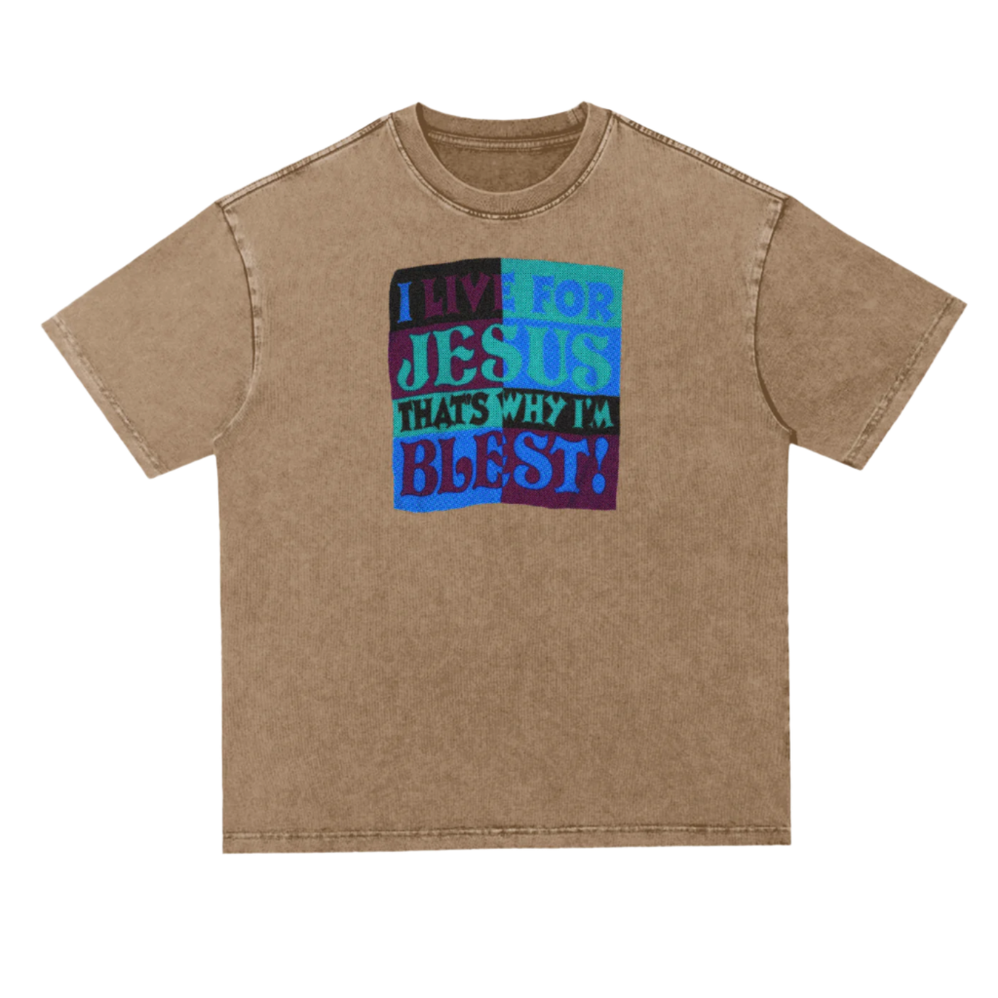 "BLEST" WASHED 90's STYLE UNISEX TEE