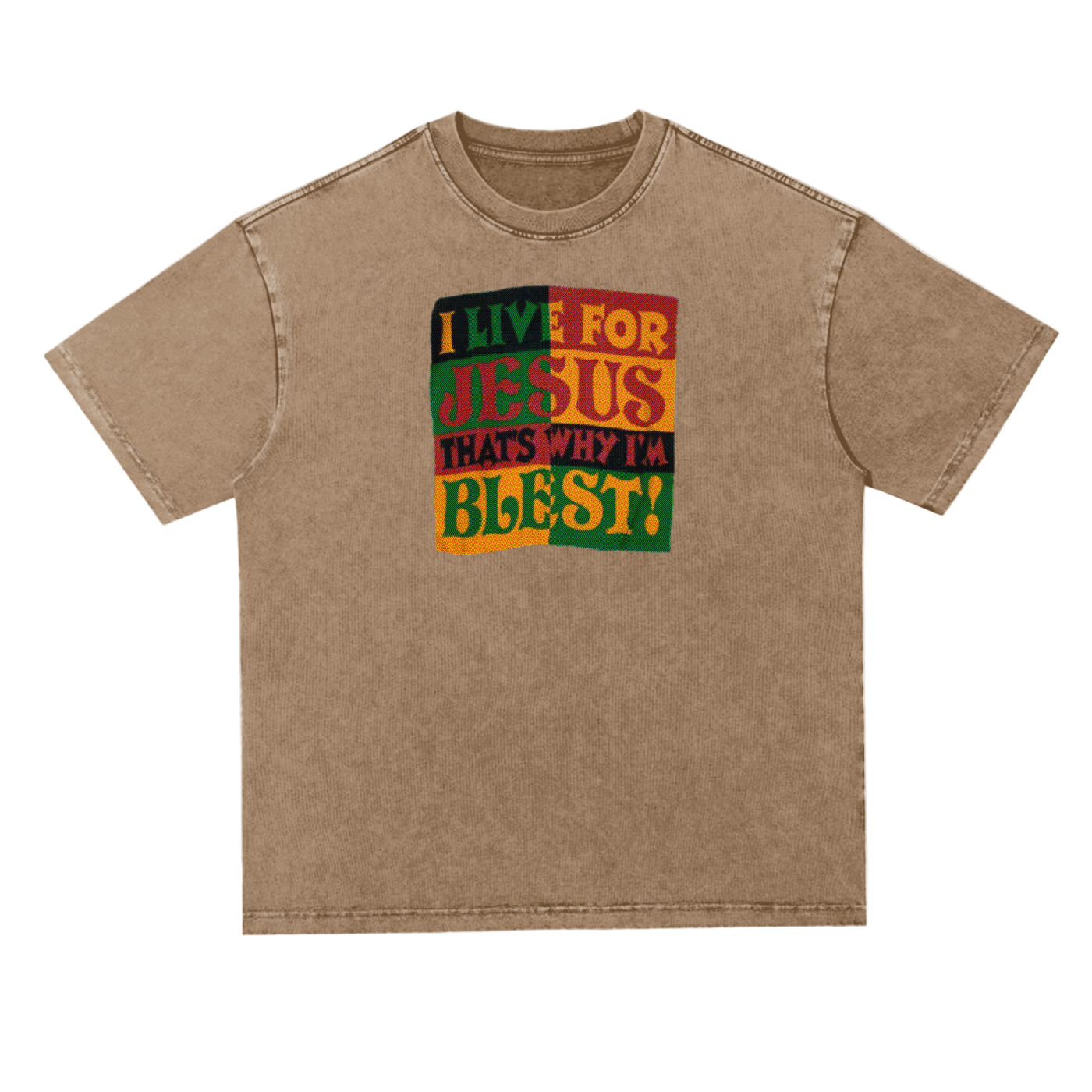 "BLEST" WASHED 90's STYLE UNISEX TEE