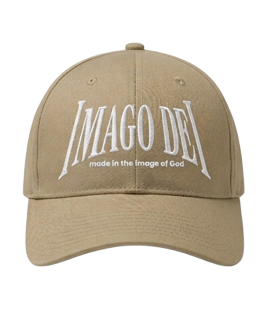 "IMAGO DEI" White Embroidered Hat