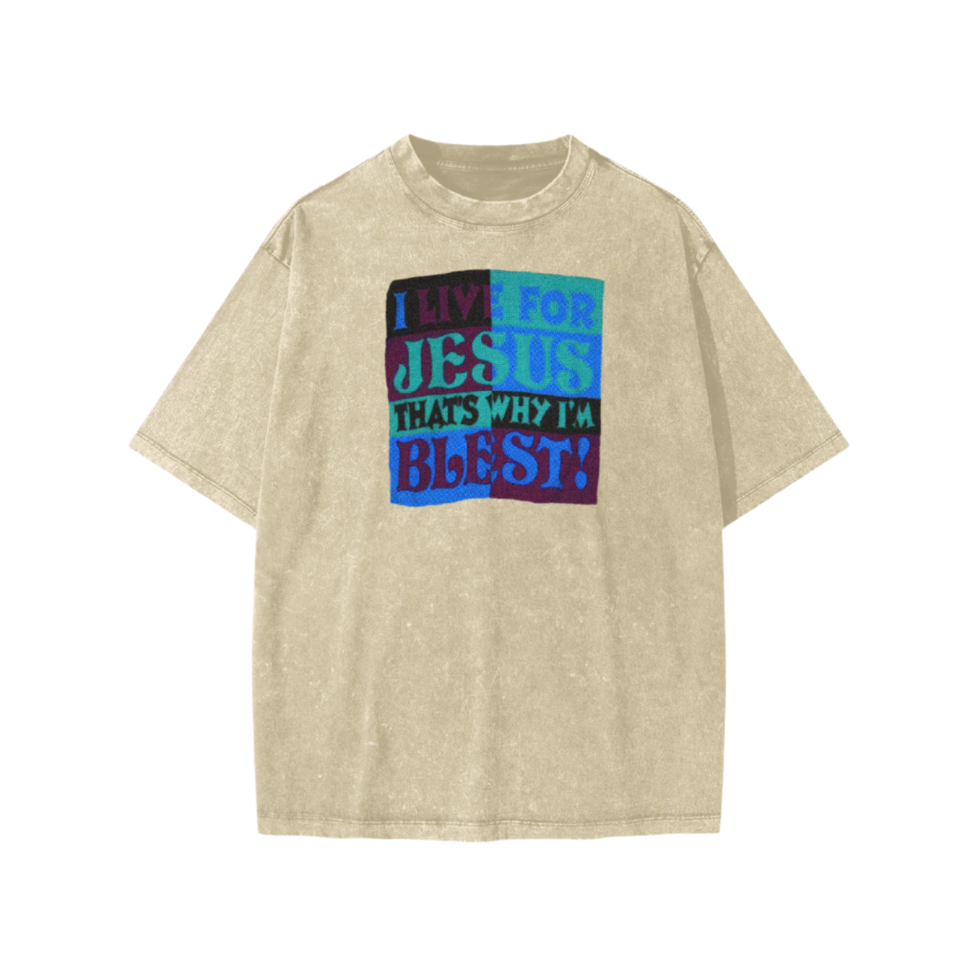 "BLEST" YOUTH WASHED 90's STYLE UNISEX TEE