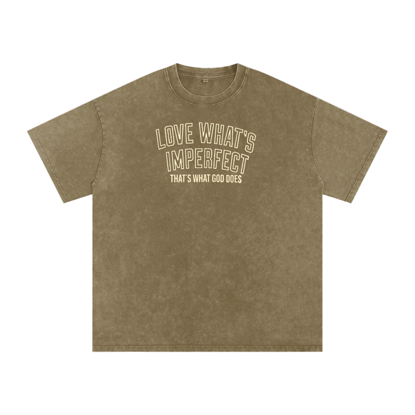 "LOVE WHAT'S IMPERFECT" UNISEX WASHED OVERSIZED T-SHIRT