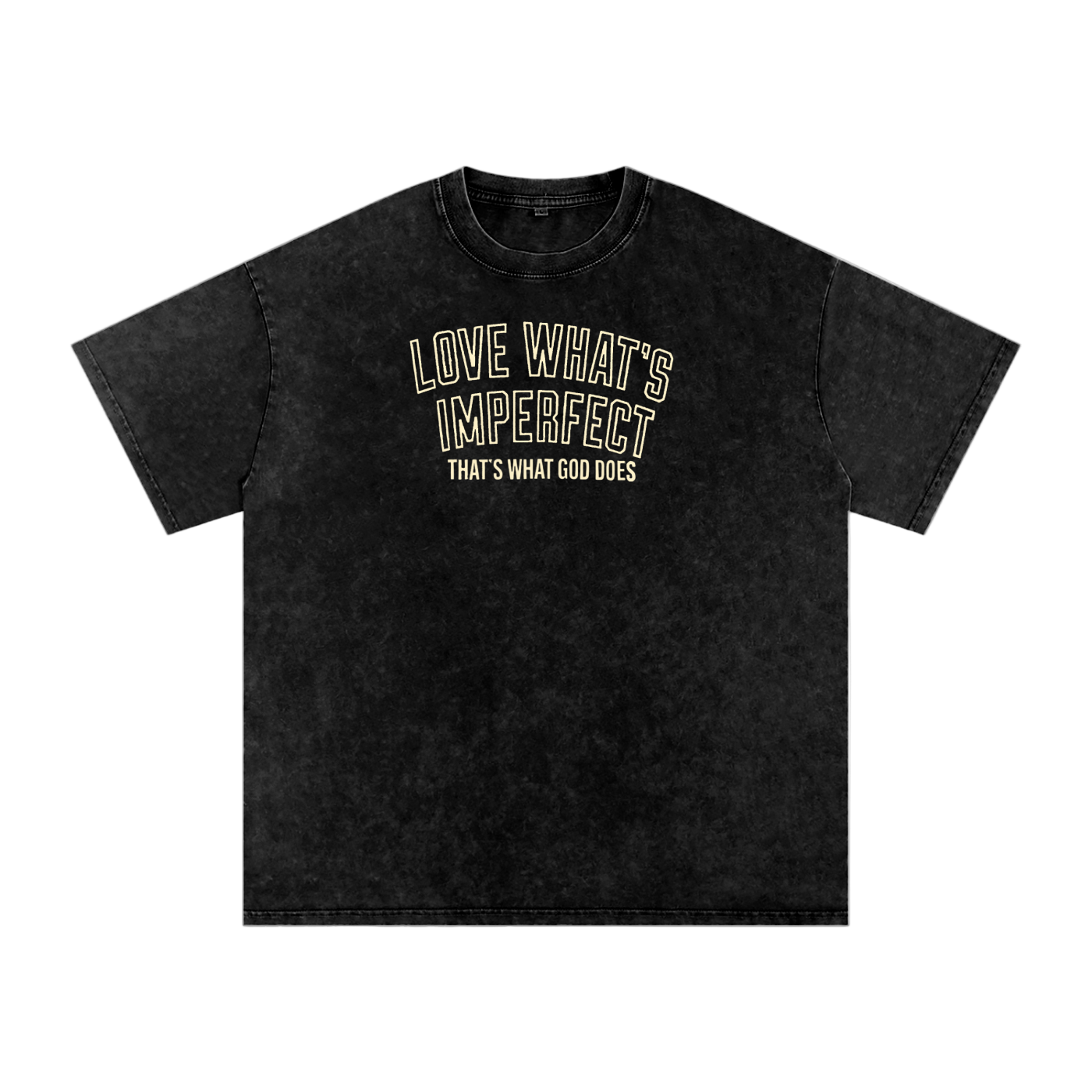 "LOVE WHAT'S IMPERFECT" UNISEX WASHED OVERSIZED T-SHIRT