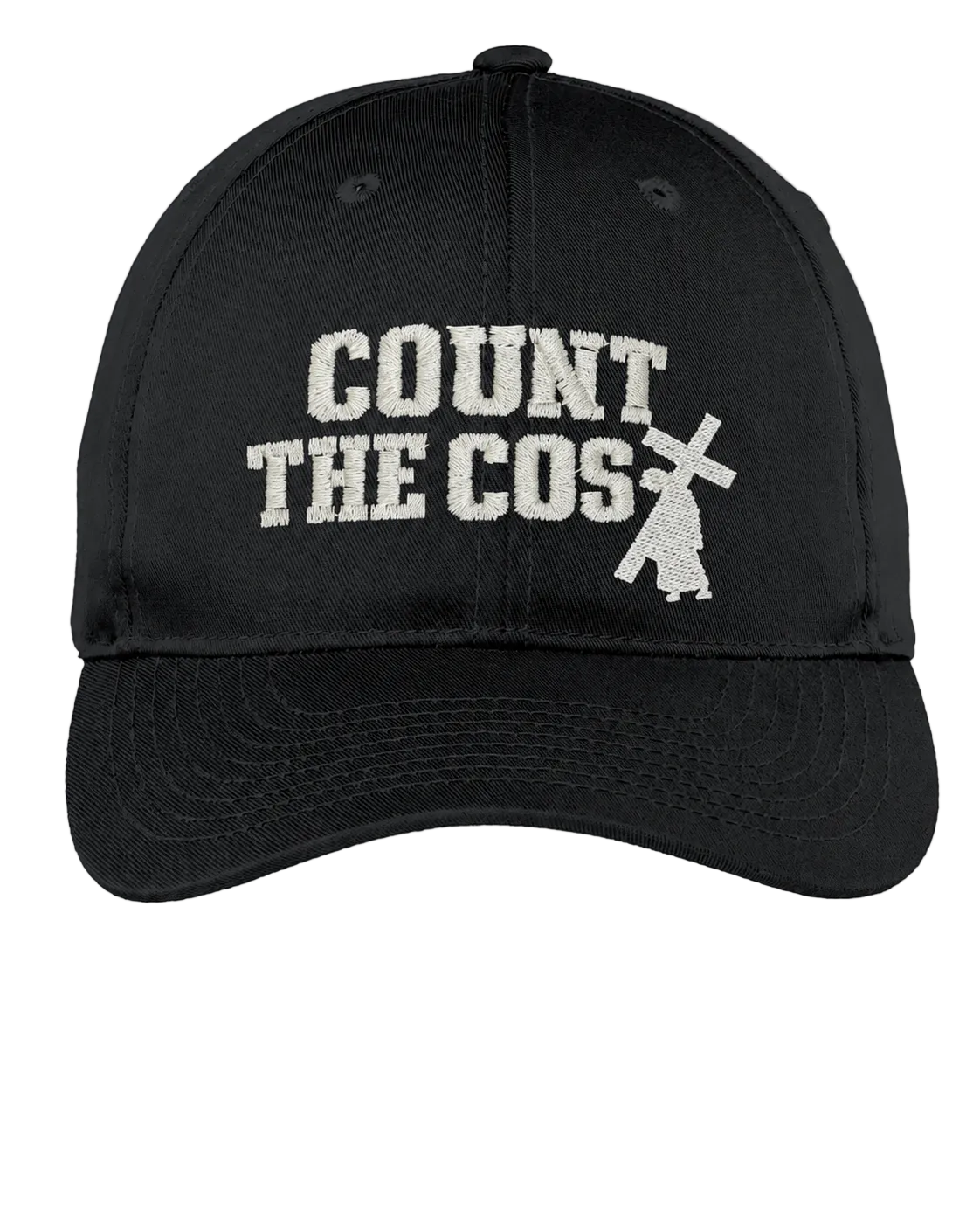 "COUNT THE COS✝" Embroidered Hat