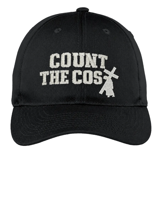 "COUNT THE COS✝" Embroidered Hat