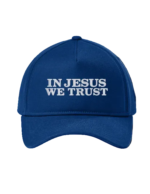 "IN JESUS WE TRUST" Embroidered New Era® Hat