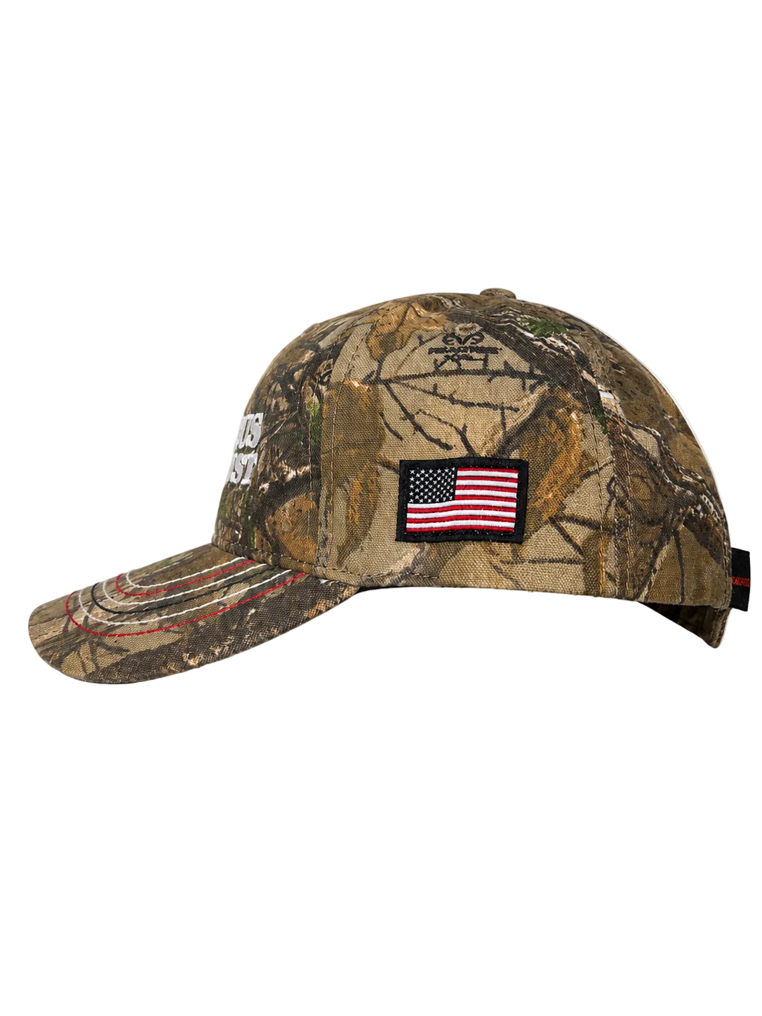 "IN JESUS WE TRUST" REALTREE EMBROIDERED USA HAT
