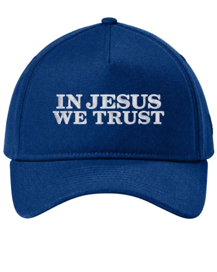 "IN JESUS WE TRUST" Embroidered New Era® Hat