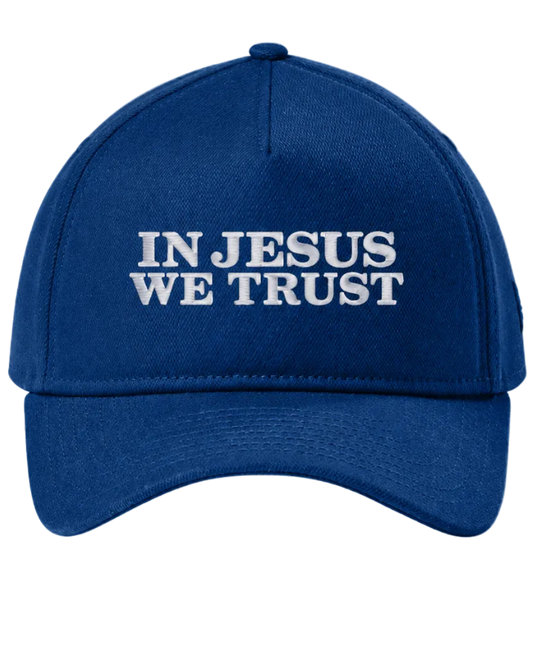 "IN JESUS WE TRUST" Embroidered New Era® Hat